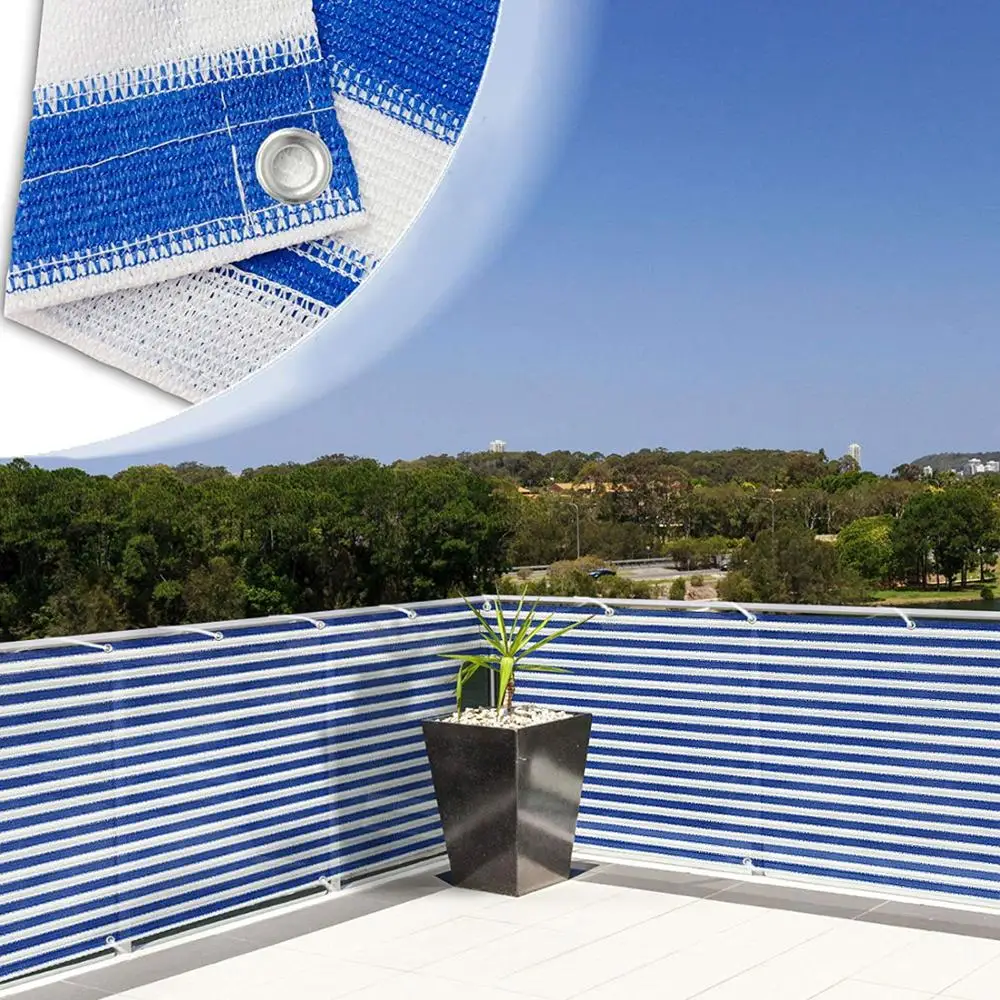 Домашний Балконный экран конфиденциальности с люверсами ограждение колода