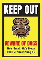 keep out beware dogs iron metal plate tin sign vintage retro wall bar shop decor 12x8 inch