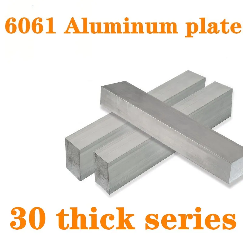 

1pc 6061 Aluminum Flat Bar Flat Plate Sheet 30mm thick series with Wear Resistance For Machinery Parts