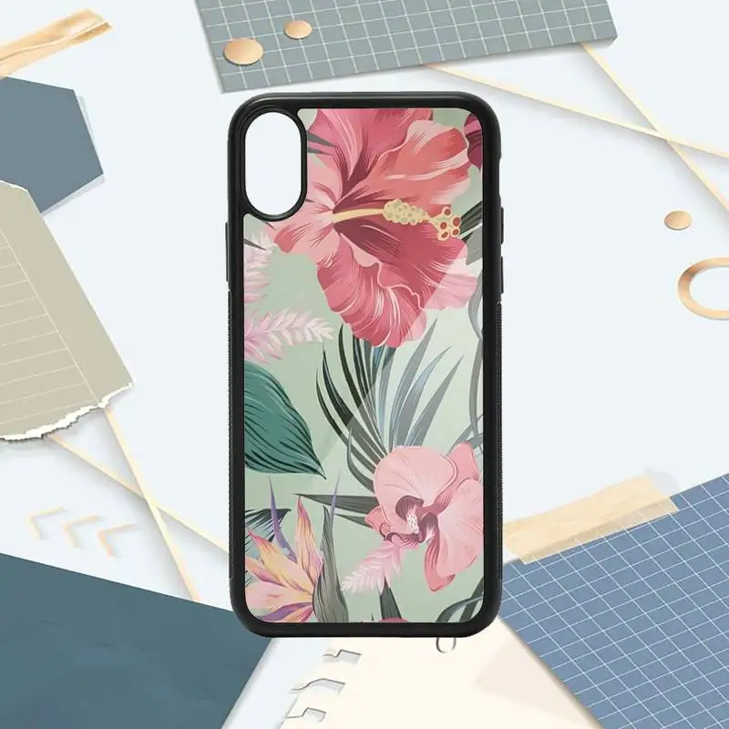 

Banana Leaf Retro painting coque Phone Case PC for iPhone 11 12 pro XS MAX 8 7 6 6S Plus X 5S SE 2020 XR