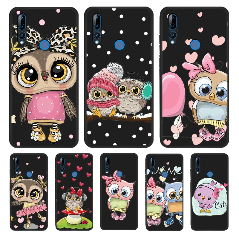 

Silicone Cover Lovely Animal Owl For Huawei Honor 9 9X 9N 8S 8C 8X 8A V9 8 7S 7A 7C Pro lite Prime Play 3E Phone Case