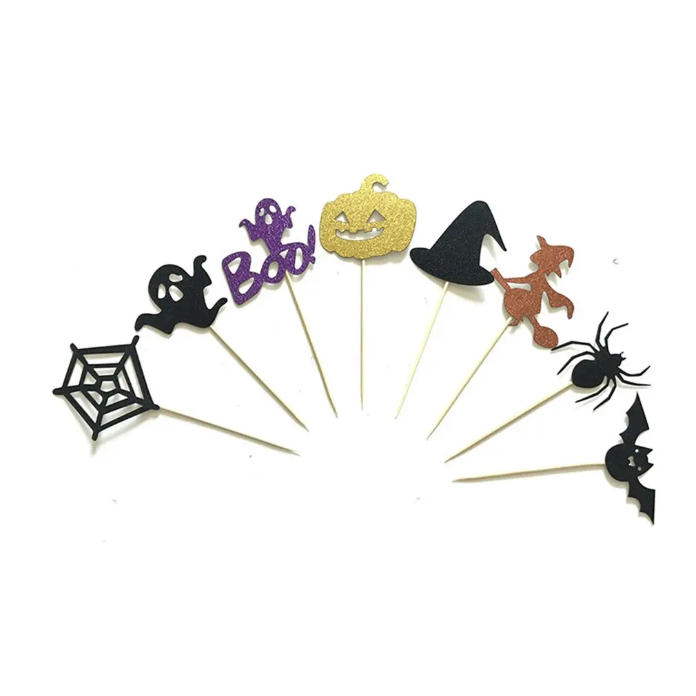 8-piece Set All Saints Day Cake Decoration Card Halloween Party | Дом и сад
