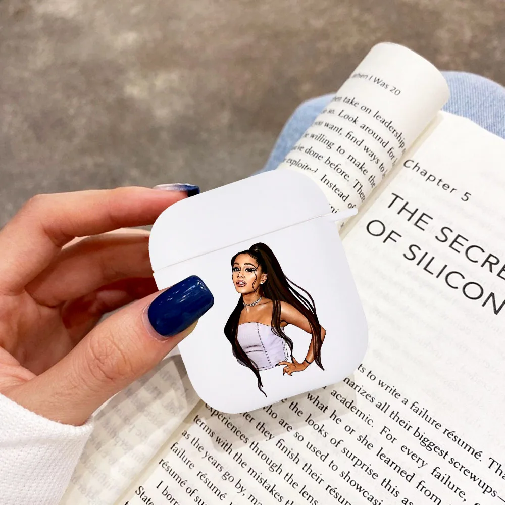 

Fashion Thank Ariana Grande Positions Soft White AirPod Case For Apple AirPods 1 2 Cover Wireless Bluetooth Earphone Coque