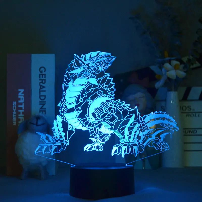 

Game Ultimate Evolution Digi Dragon 3D Anime Led Nightlight Boy Room Decoration Light Teenager Bedroom 16 Colors USB Table Lamp