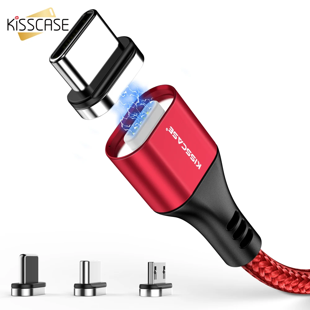 Магнитный кабель Micro USB для iPhone Samsung Android с поддержкой быстрой зарядки Type-C