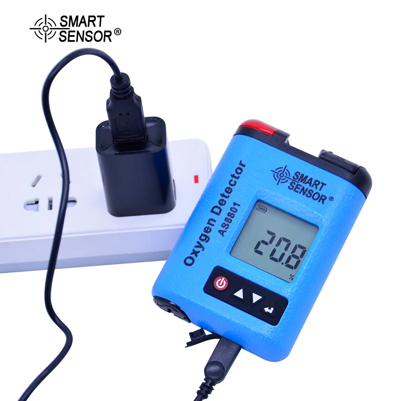 AS8801 портативный автомобильный измеритель кислорода O2 детектор утечки газа
