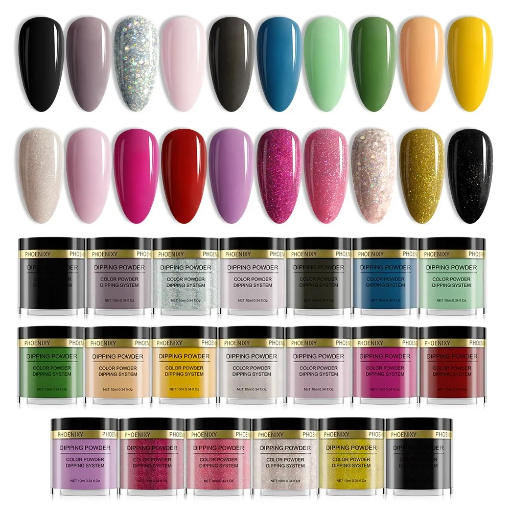 Голографическая пудра для ногтей маникюрный набор стартера порошка погружения