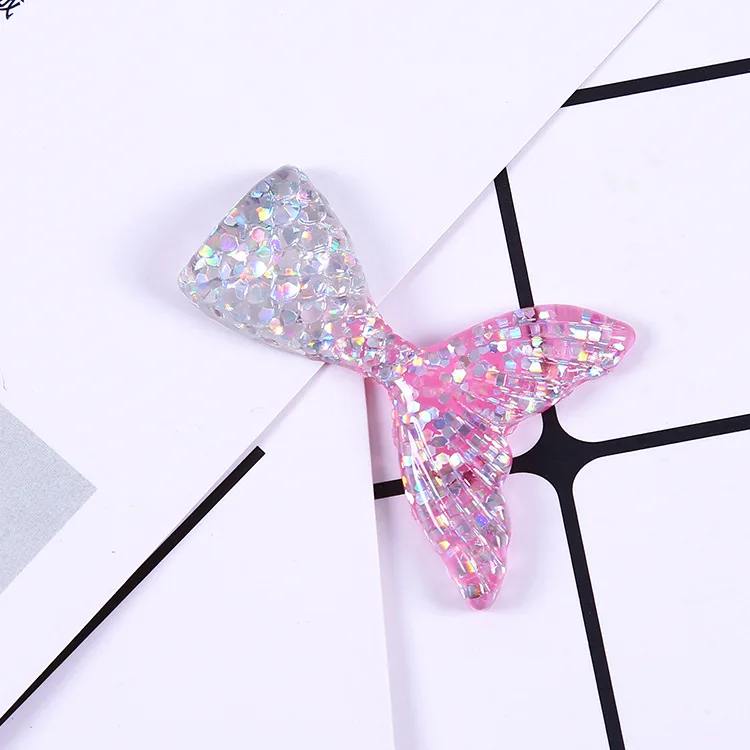 10PCS 10 шт. хвост русалки пушистый полимерный слайм коробка игрушки для детей талисманы Лепка глина DIY Набор аксессуаров детский пластичный подарок - Цвет: 10PCS