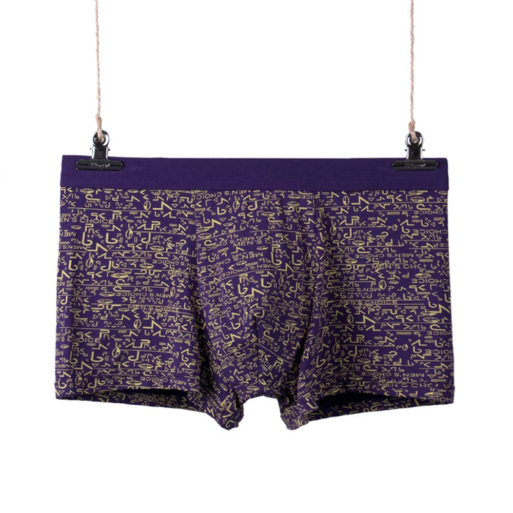 

Man Panties Comfortable Underwear Printed Boxer Briefs Sexy Breathable Shorts Modal Underpant Men's Lingerie