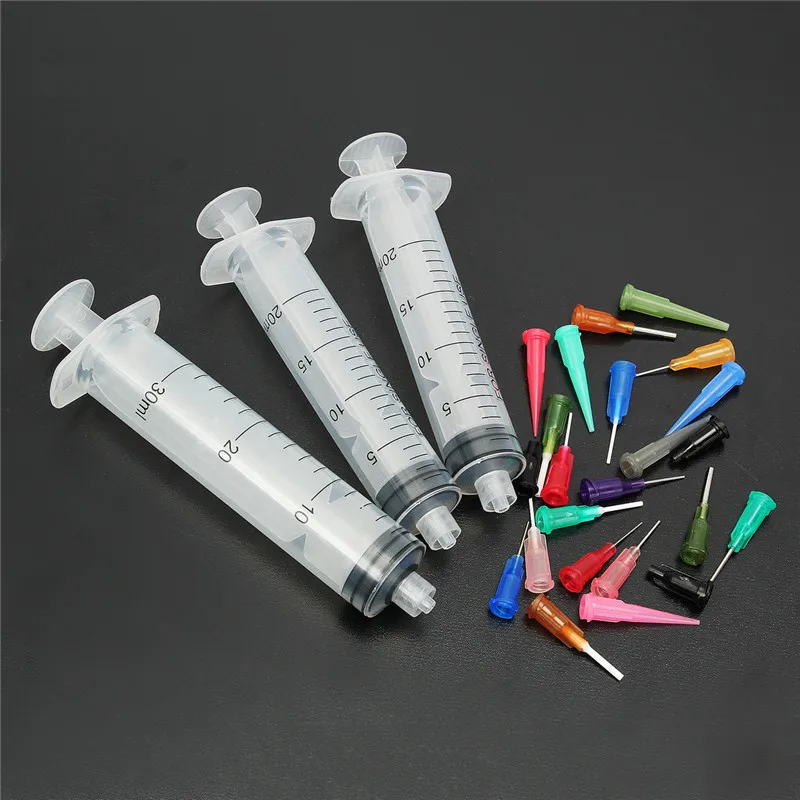 

JimBon 20-30CC Syringe SMT SMD PCB Welding Solder Flux Paste Adhesive Glue Liquid Dispenser EFD Welding Fluxes for Welding Tools