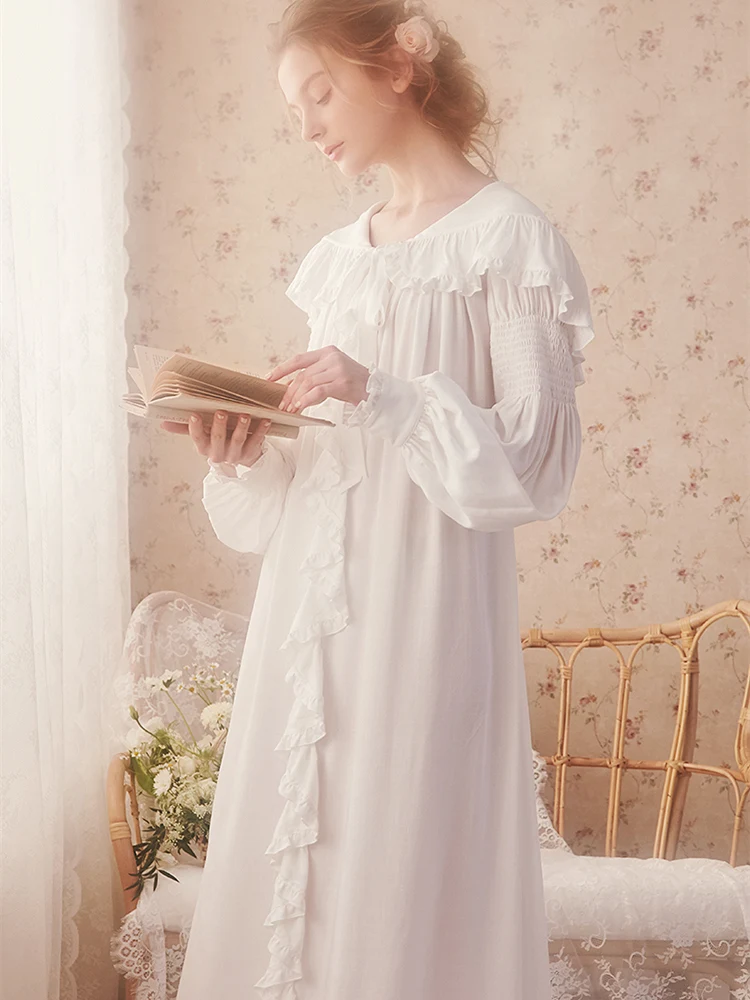 Женская Классическая ночная рубашка|Ночные сорочки и пижамы| |