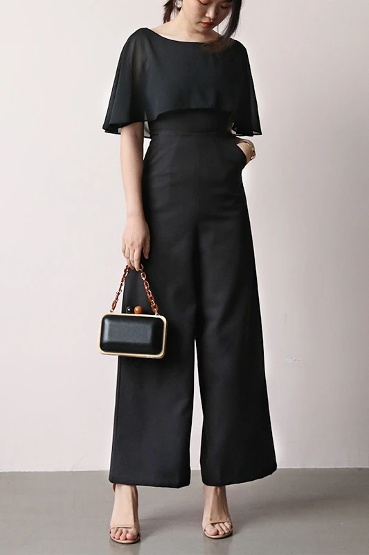 Комбинезоны прямого силуэта однотонный повседневный комбинезон с высокой