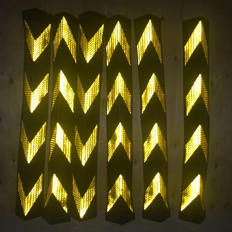 Автомобильный парковочный протектор угловая Резина с отражателем гаражная