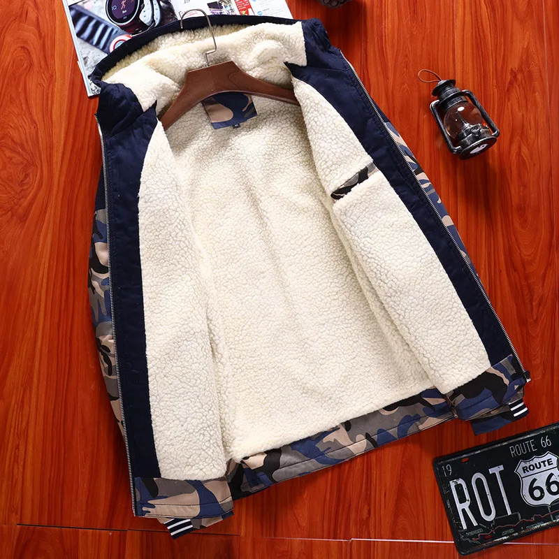 Мужская повседневная камуфляжная куртка с капюшоном новинка 2019 зимняя матовая