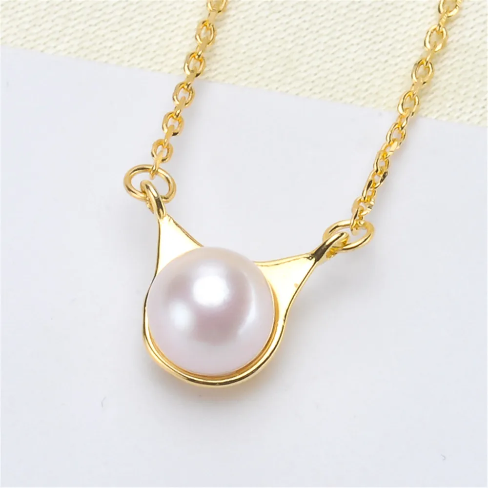 

Набор пустых цепочек для ожерелья из чистого серебра, материалы для изготовления ювелирных изделий своими руками, аксессуары для ювелирных...