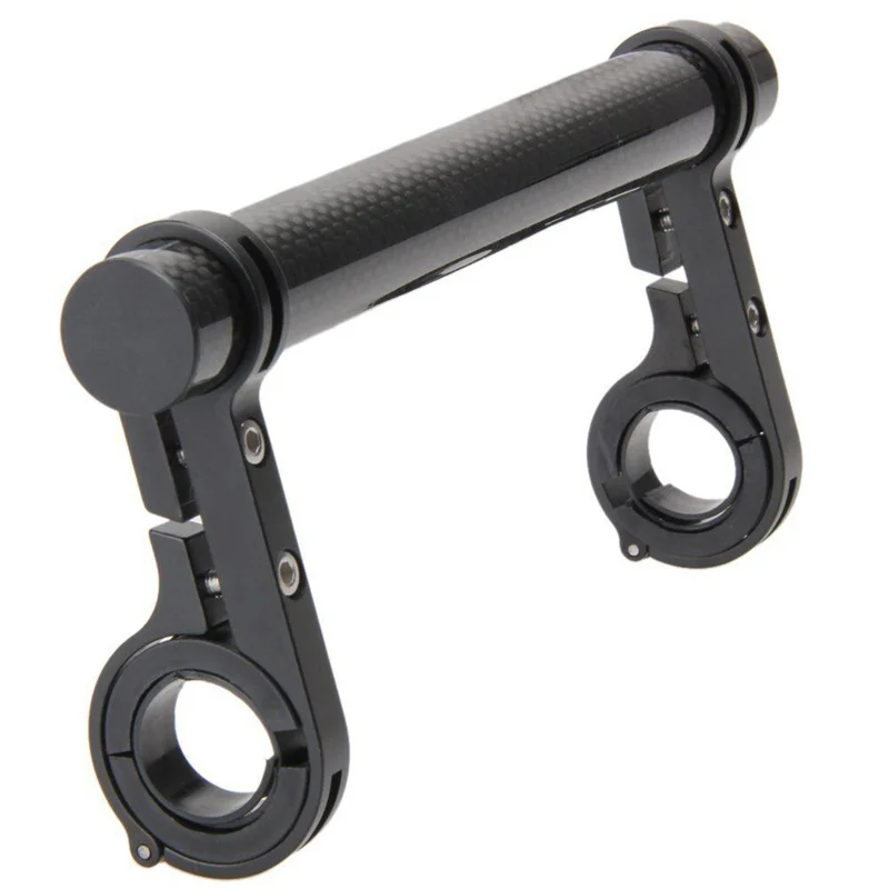 20cm 10cm Cycling Handlebar Bike Flashlight Holder Handle Bar Carbon Fiber Bicycle Extender Mount Bracket Bike Accessories