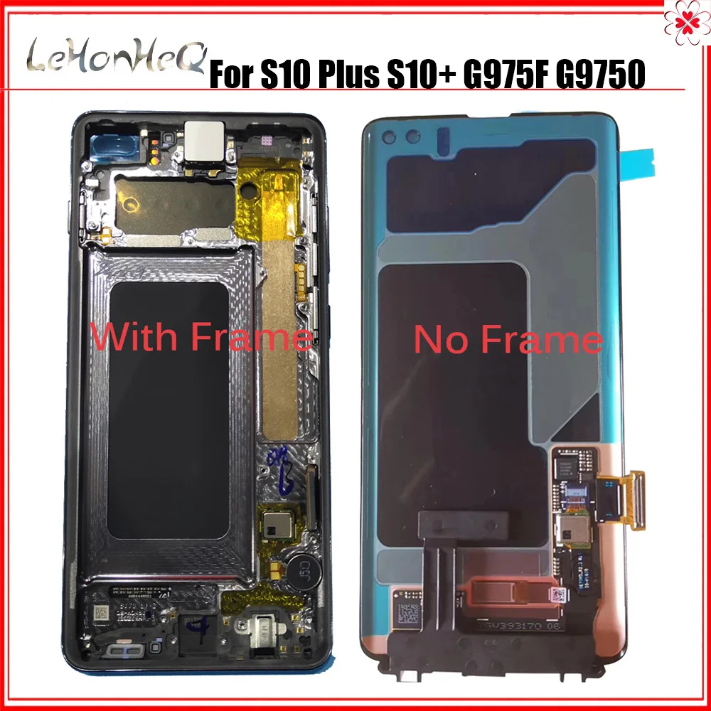 Тест AMOLED ЖК дисплей для Samsung Galaxy S10 Plus + SM G9750 G975F сенсорный экран дигитайзер в сборе