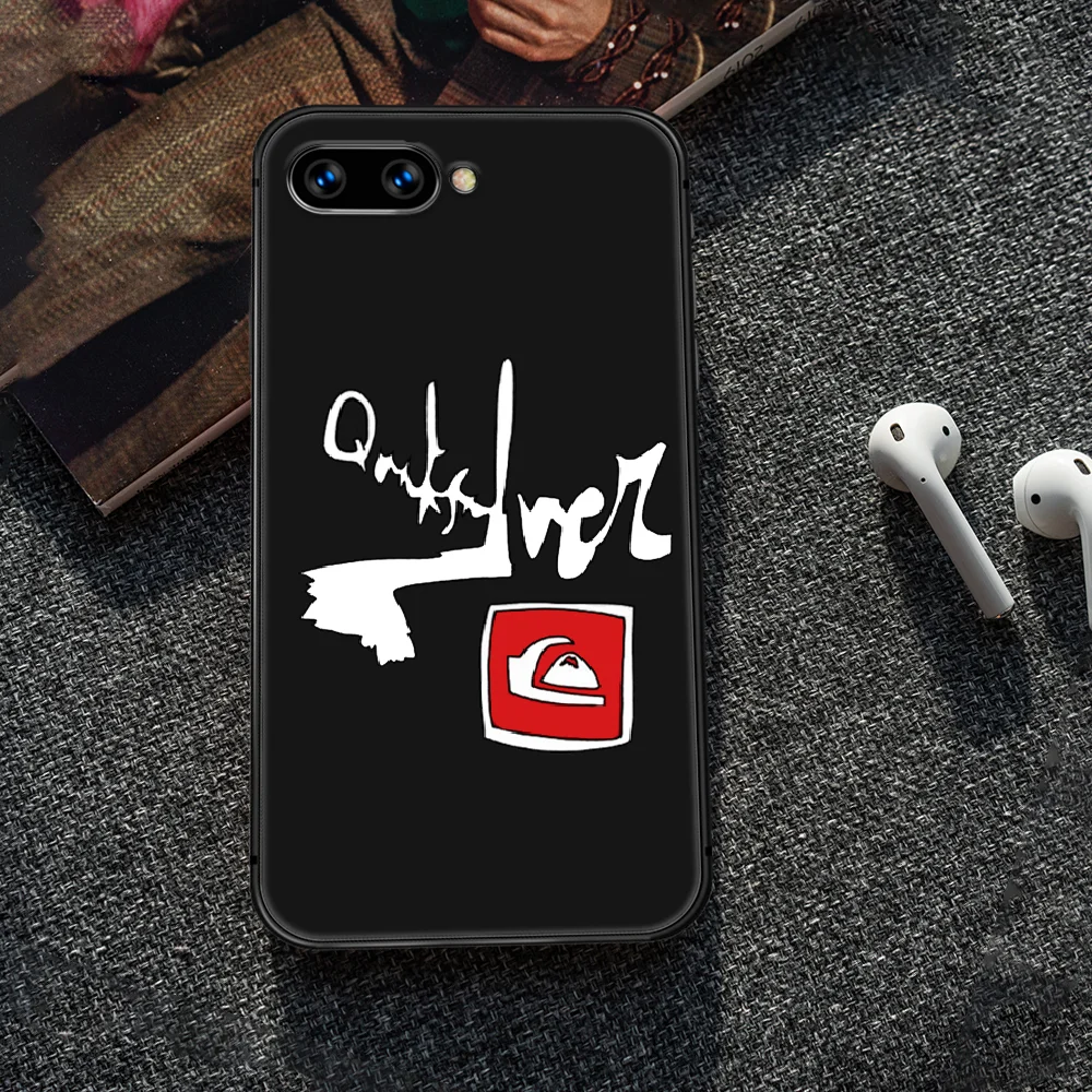 

Surfing Skateboard quiksilvers Phone Case Cover Hull For HUAWEI honor 7a 8 8s 8a 8x 9 9x 10 20 i Lite Pro black Etui Silicone