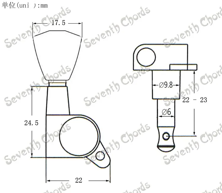 ein set 6 pcs trapez tasten string tuning pegs schlüssel tuner mechaniken für akustische elektrische gitarre chrom schwarz gold free global