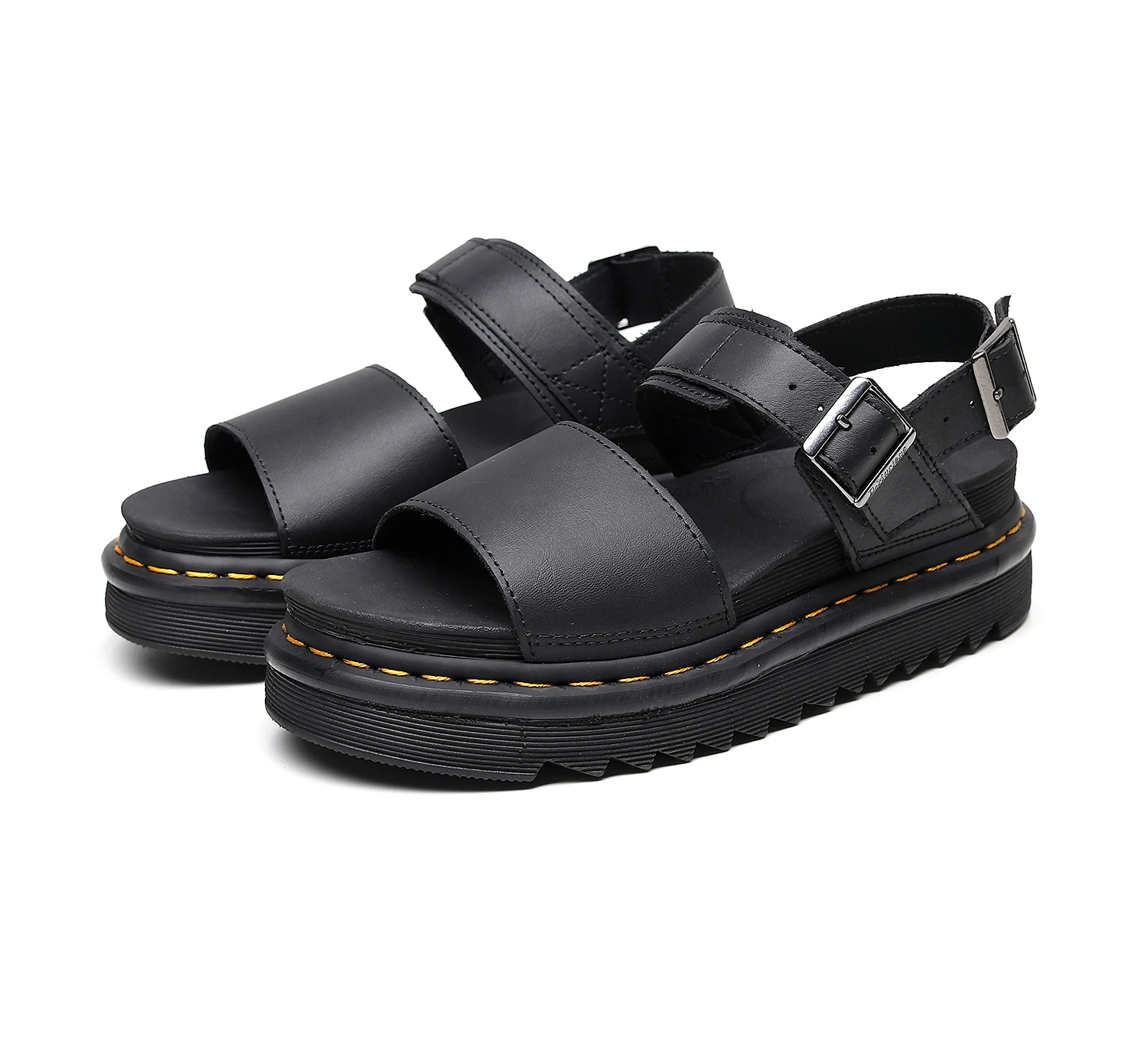 

2021 Summer New Ladies Martin Sandals Cross-border Large Size Platform Casual Sandals Leather Trifle Sole Open Toe Women's Shoes