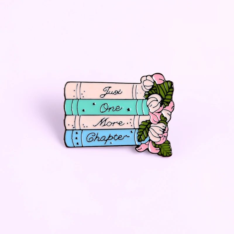 Брошь на лацкан Blook с эмалью розово-голубая | Украшения и аксессуары