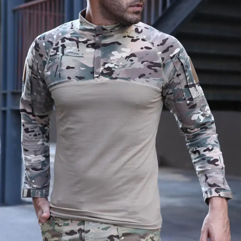 Camouflage Training Clothes Suit Outdoor CS Field Camping Hunting Military Combat Uniform Tactical Shirt Pants | Спорт и развлечения