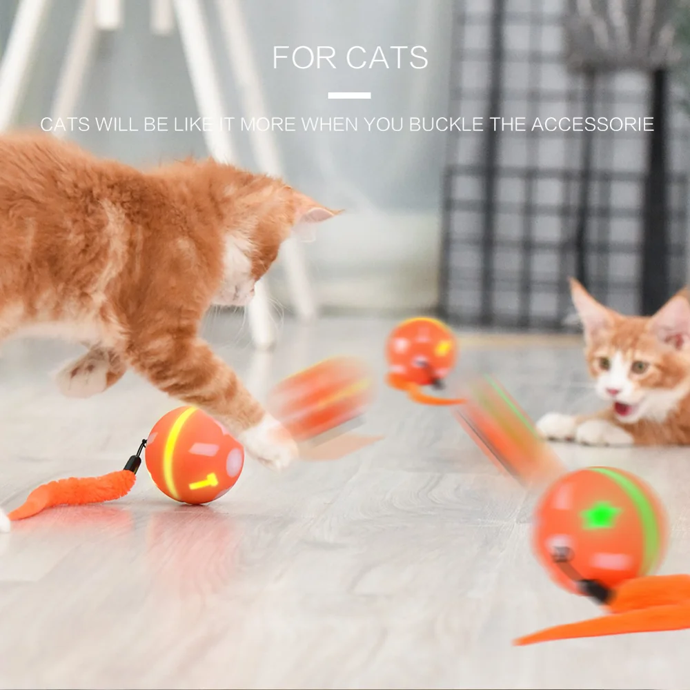 Электрическая игрушка для домашних животных вращающийся мяч кошек с Usb и