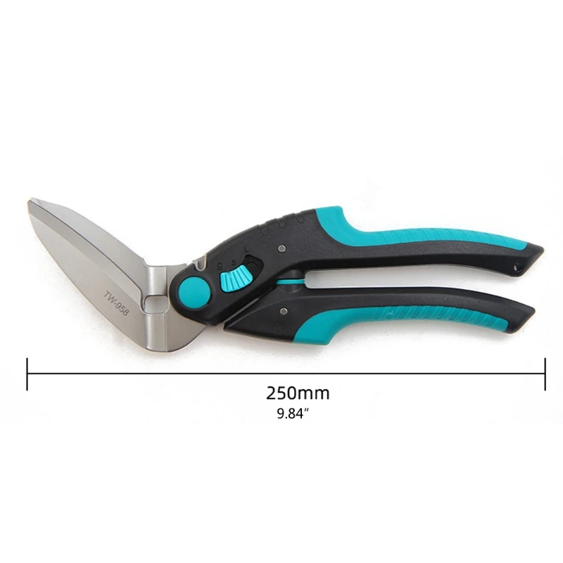 

Multipurpose 10" Professional Soft Grip Stainless Heavy Duty Wire Scissors Copper sheets Scissors Carpet Scissors