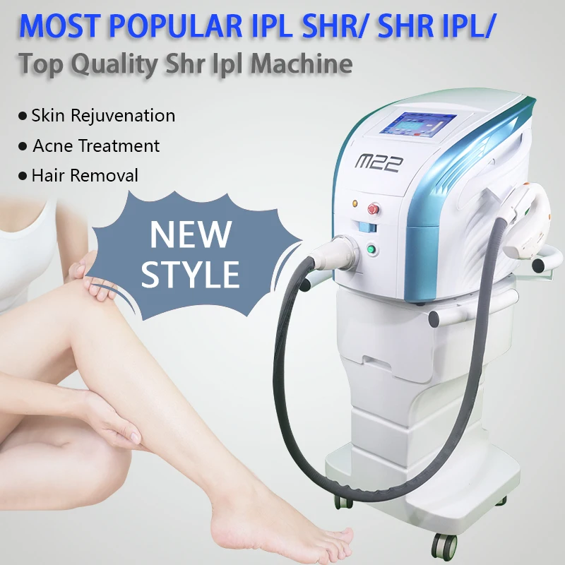 

Free Shipping M22 IPL Shr Machine OPT E-light Vascular Hair Removal &Skin Rejuvenation&Acne TreatmentDouble Exhaust laser Device