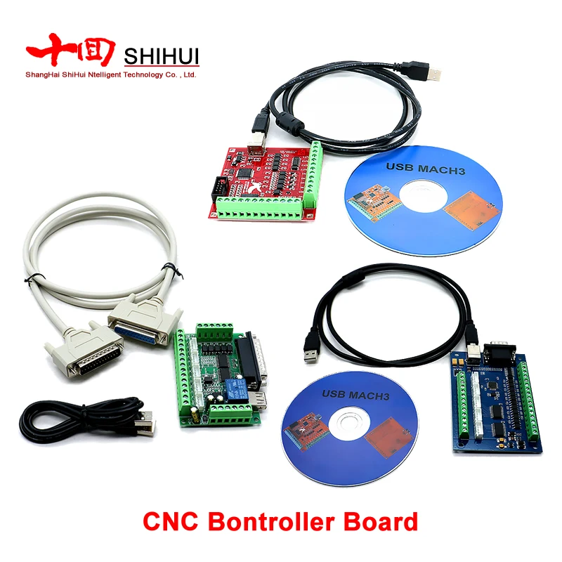 

4 Axis 5 Axis Controller Driver Board Interface Power By USB 100Khz Motion Card Support Stepping Servo Moto CNC Controller Board