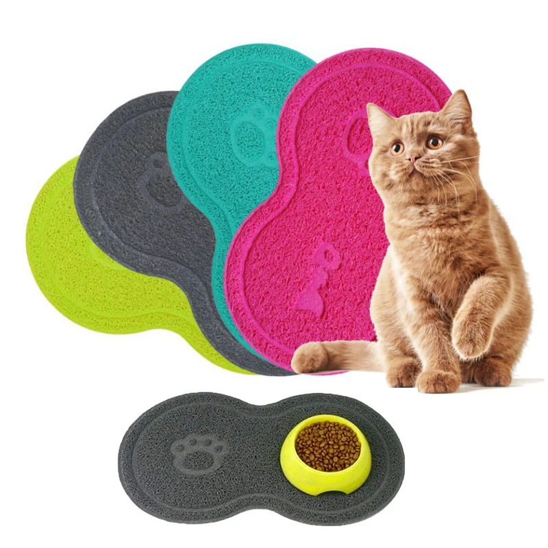 

Pet Dog Cat Litter Mat Feeding Water Food Mat Puppy Dish Bowl Placemat Tray Tidy Easy Cleaning Pet Accessories