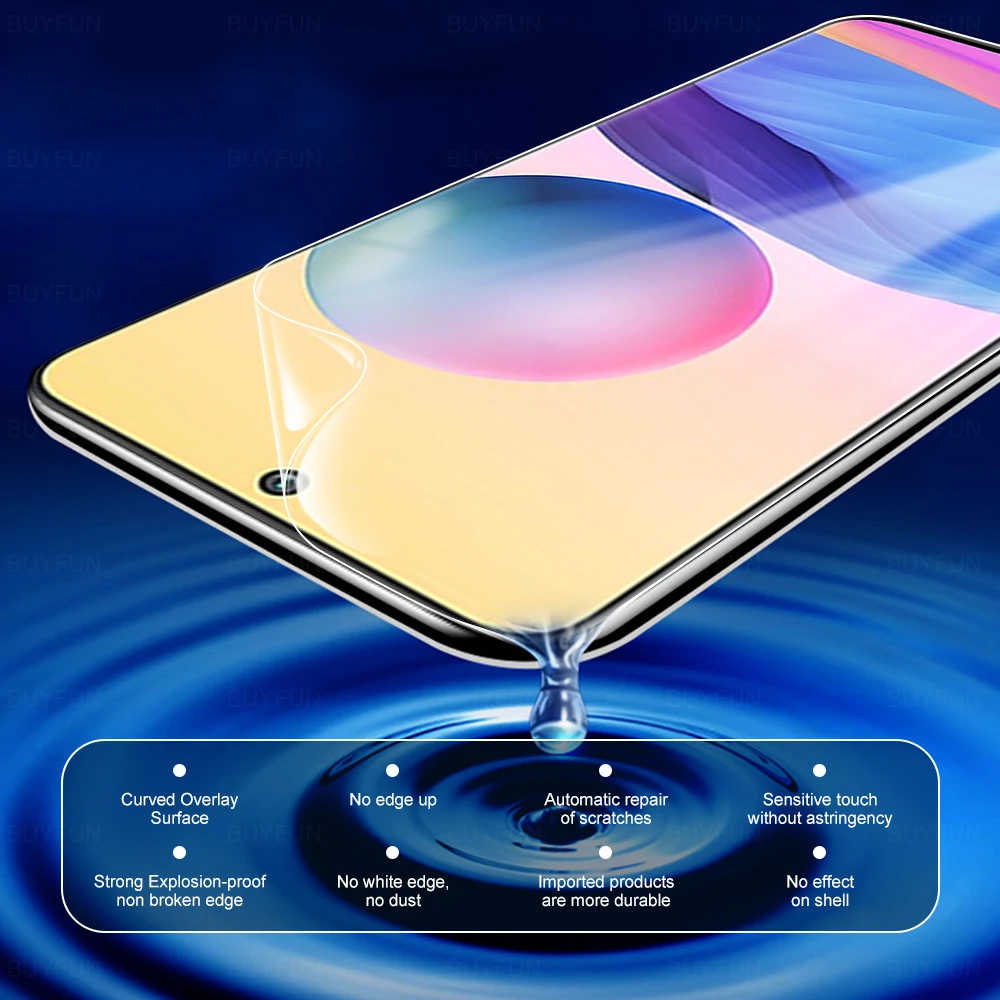 4 in 1 protective hydrogel film for xiaomi redmi note 10 5g screen protector note10 m2103k19g m2103k19c back camera protection free global shipping