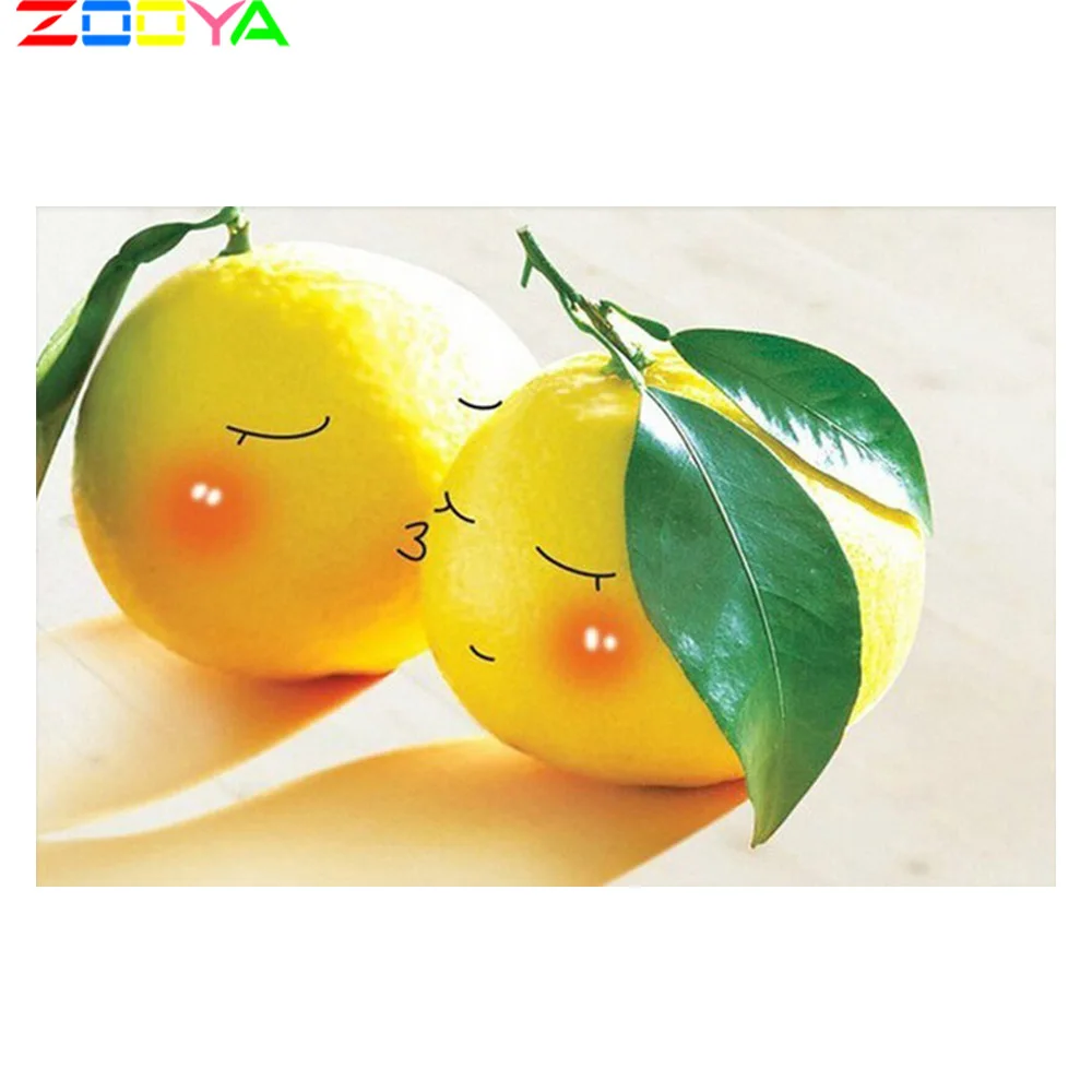 Полная дрель квадратная 5D алмазная Картина Пейзаж фрукты Алмазная вышивка