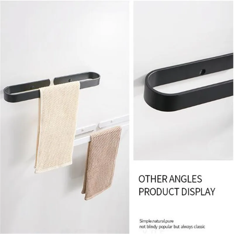 Полотенца стеллаж для выставки товаров Ванная комната s вешалка черный белый