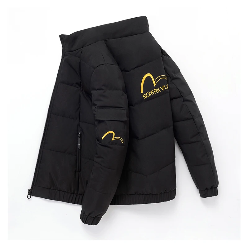 Одежда с хлопковой подкладкой Новинка мужское зимнее плотное теплое пальто модная повседневная спортивная куртка оригинальная стильная куртка индивидуальная одежда