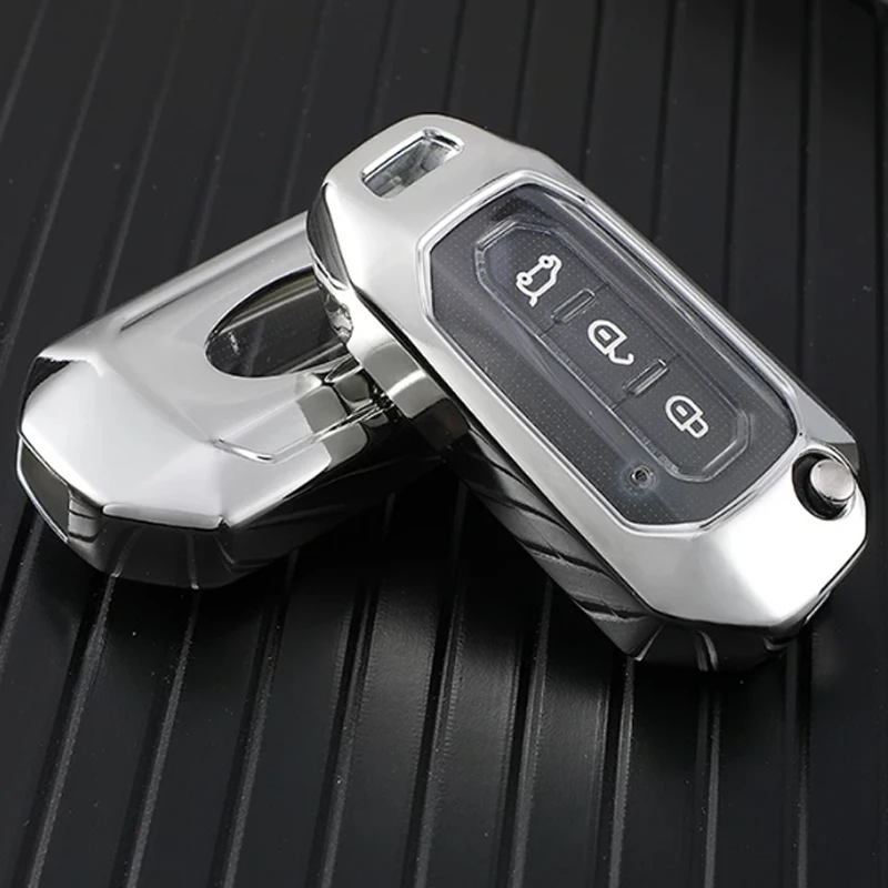 

ТПУ чехол для автомобильного складного ключа с 3 кнопками, чехол для Ford Fusion Fiesta Escort Mondeo Everest Ranger, защитный аксессуар для ключа