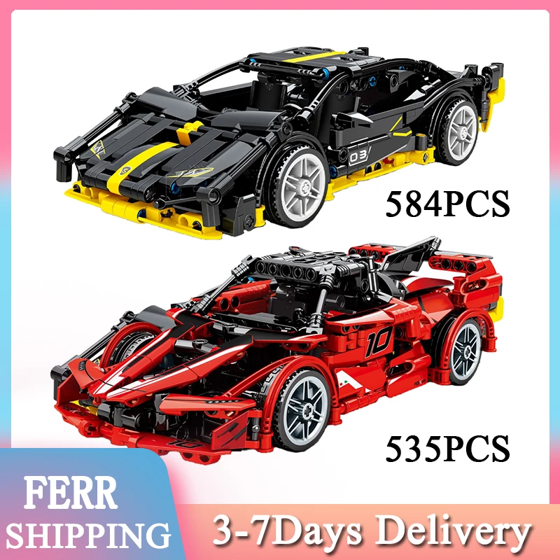 2021 MOC технический Супер спортивный автомобиль серия Sian Ferraried FXX модель Speed