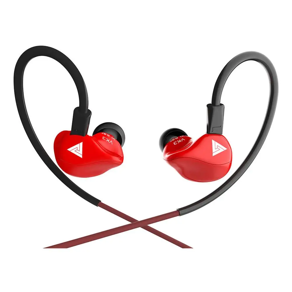 QKZ VK3 универсальные 3 5 мм наушники вкладыши HiFi проводные с микрофоном удобные в