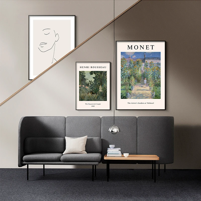 Картина на холсте масляный пейзаж настенный постер с природой украшение для