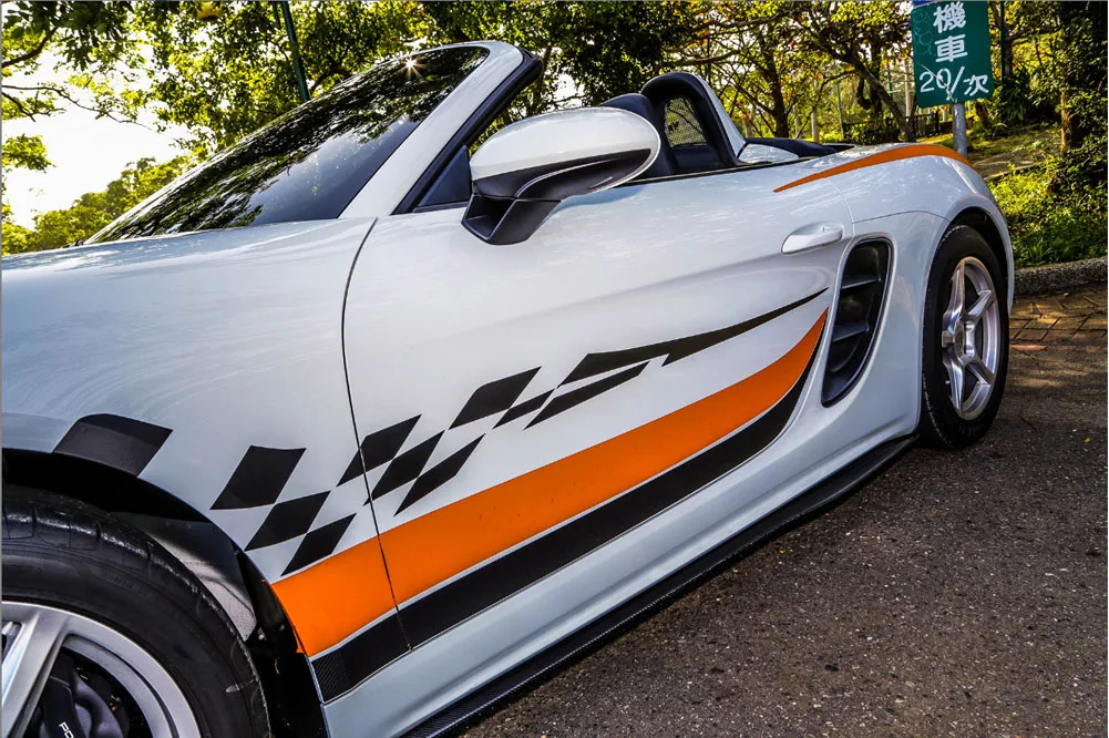 Боковые бамперы из углеродного волокна боковые юбки удлинители Стайлинг