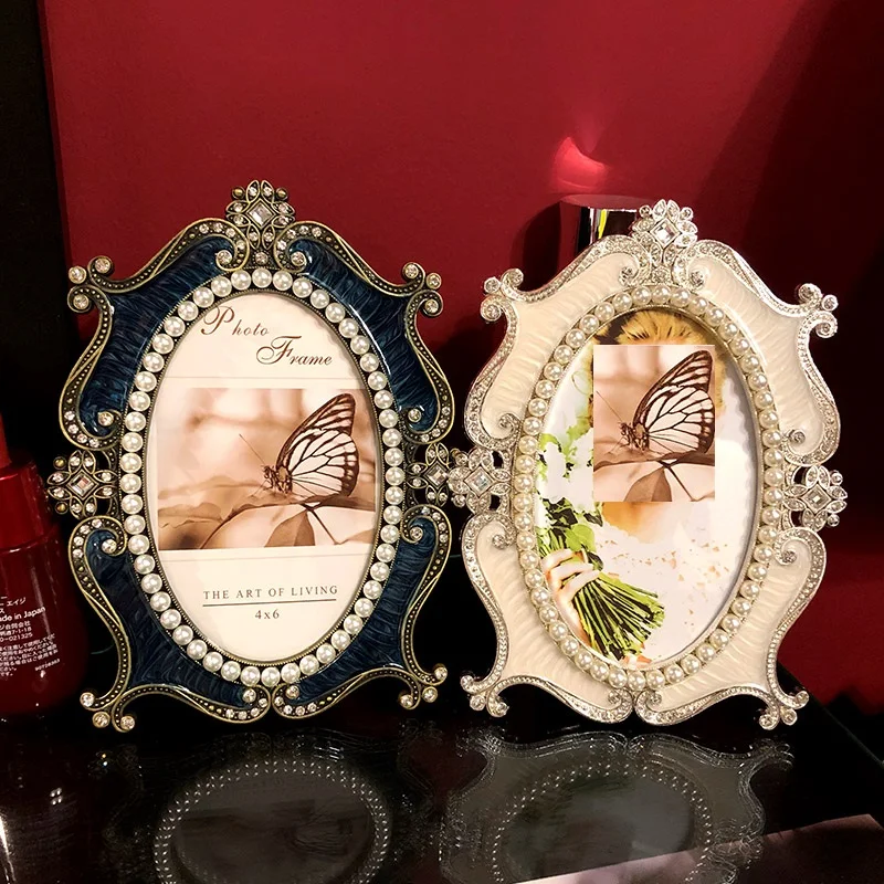 Европейская роскошная жемчужная фоторамка семь дюймов креативная | Дом и сад