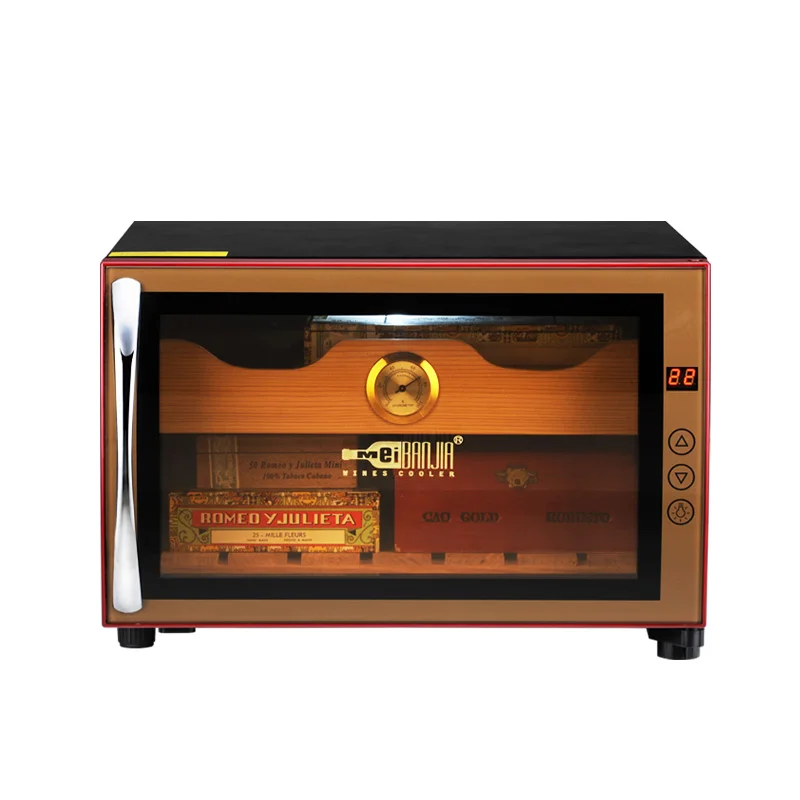 

Wooden Cigar Humidor Humidifier Cabinet Electronic Temperature Control Thermostatic Moisturizing Electronic Cigar Humidor Home
