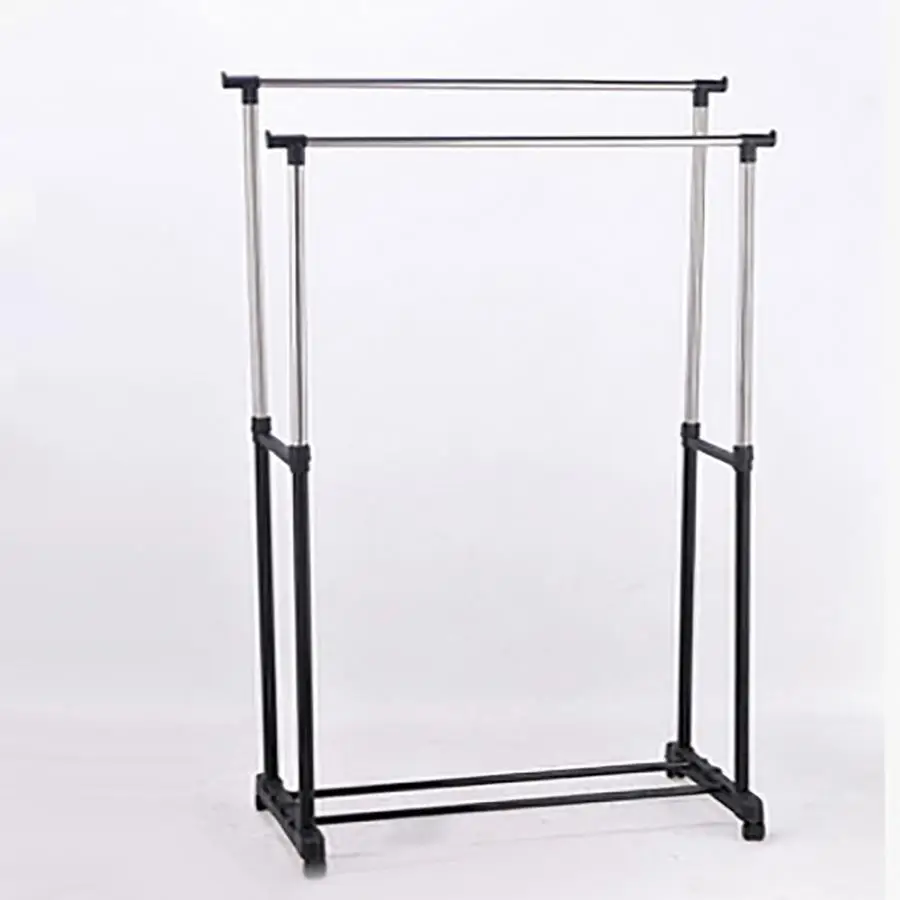 

Modern Clothes Hanger Stainless Steel Double Clothes Rack Hanger Cloth Coat Garment Dryer