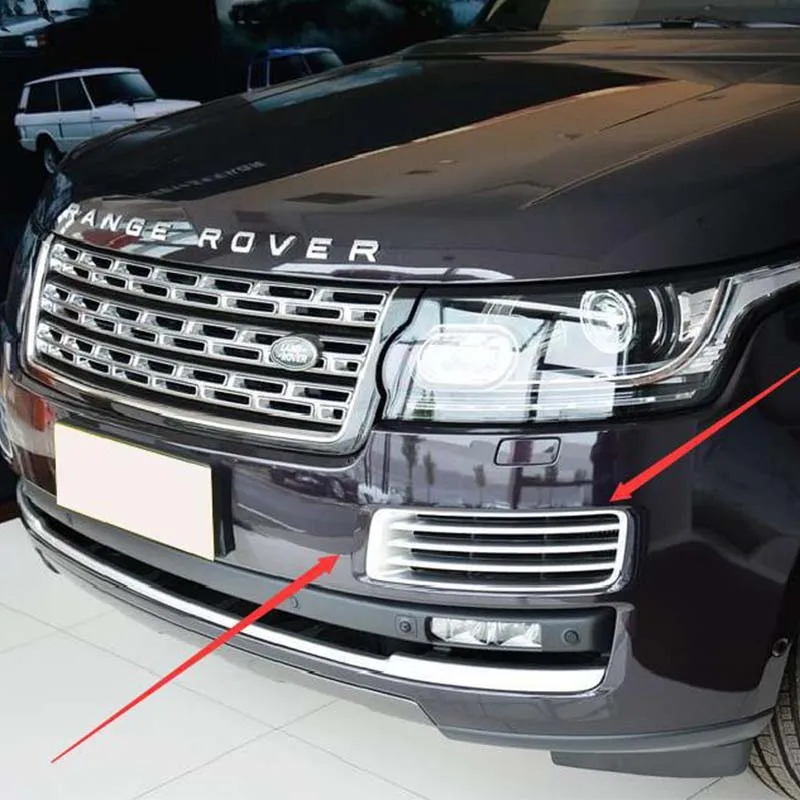 Черная передняя решетка вентиляционного отверстия для Land Rover Range Vogue 2014 2015 2016 |