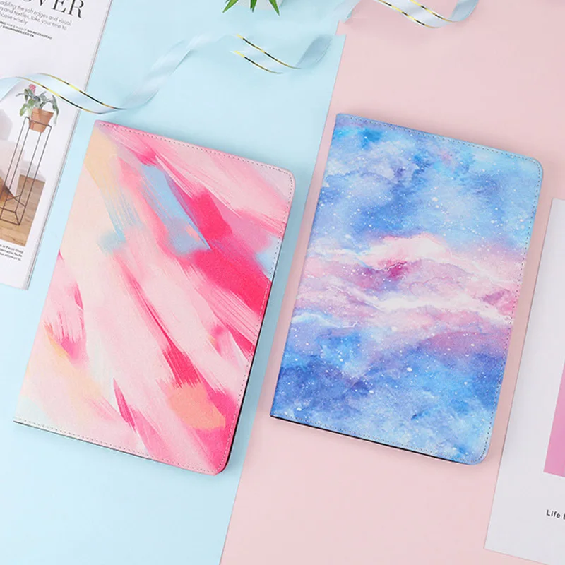 Чехол для Ipad Air 1 2 Gen ультратонкий складной флип-чехол с мраморным рисунком