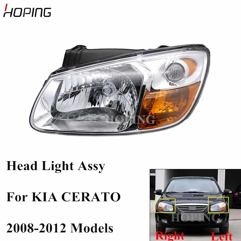 Надеясь левый/правый авто бампер передний головной светильник для кіа CERATO 2008 2009
