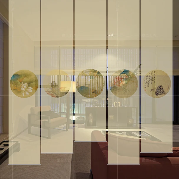 Китайский экран мягкая перегородка подвесная занавеска затвор креативный для