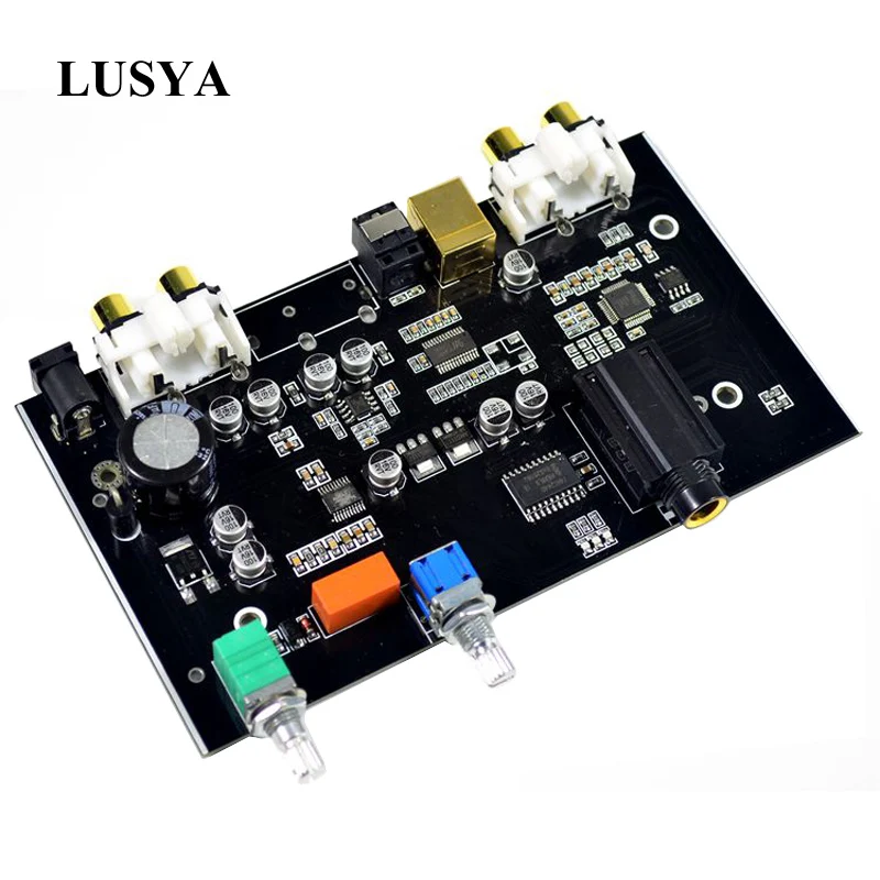 Lusya PCM5100 MS8416 оптическая USB вход DAC доска с громкости звука Управление Поддержка 96