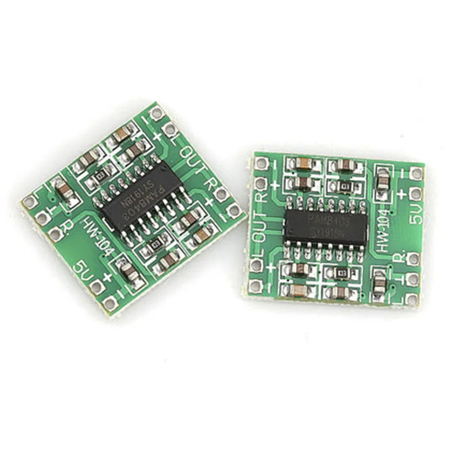 1 шт. 5 в микро-USB цифровой усилитель мощности разъем платы 2*3 Вт класс D пам8403
