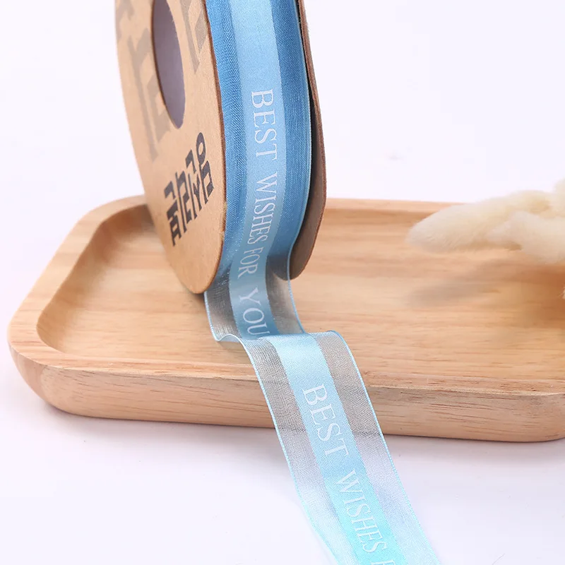 

25mm Just For You Gift Wrap Letters Design Ribbon Belt For Wedding Birthday Christmas Box Florist Home Decoration Tape Wholesale